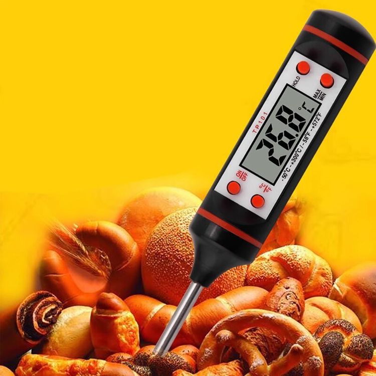 OFKPO Digitales Küchen-Thermometer Mit Spatel - Präzise Temperaturmessung Für Schokolade & Soßen