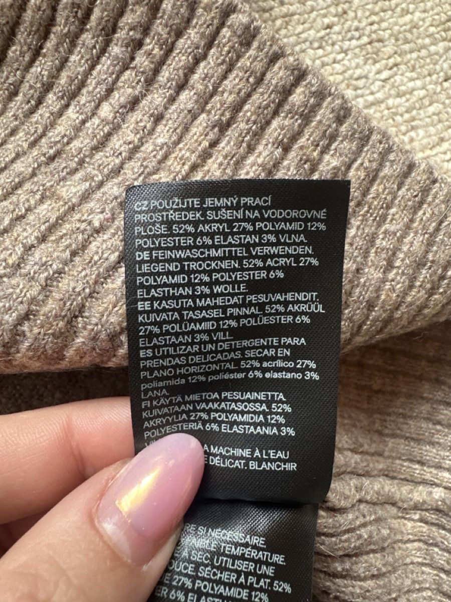 H&M Pullover & Sweatshirts: H&M Strickpullover mit Rollkragen grau braun Grösse S – Gebraucht aus Buchs AG von Dasmusstduhaben 2