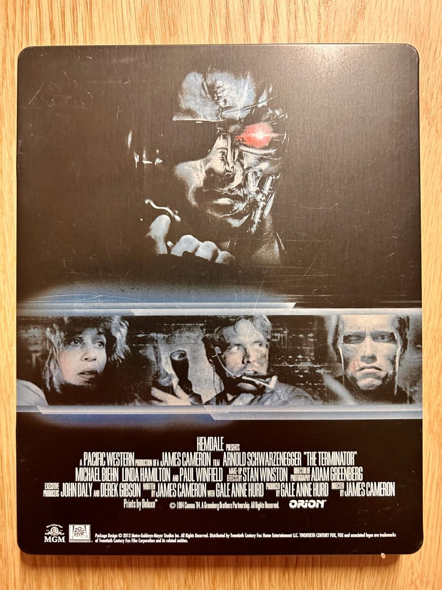 Tutti i DVDs: THE TERMINATOR Steelbook / Blu-ray – Usato da Kriens venduto da Phippu_81 1