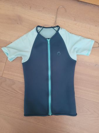 Neopreon T-Shirt / Oberteil Mädchen türkis (ca. 8-11 Jahre)