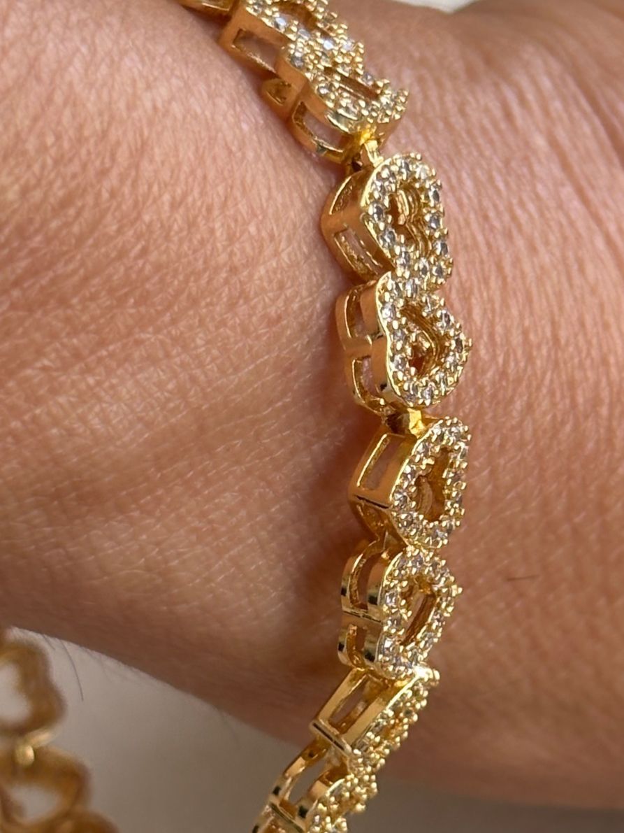 Bracciali & Braccialetti: Luxus Elegante Armband Farbe:Gold – Nuovo (secondo la descrizione) da Biel-Bienne venduto da Roserosse13 1