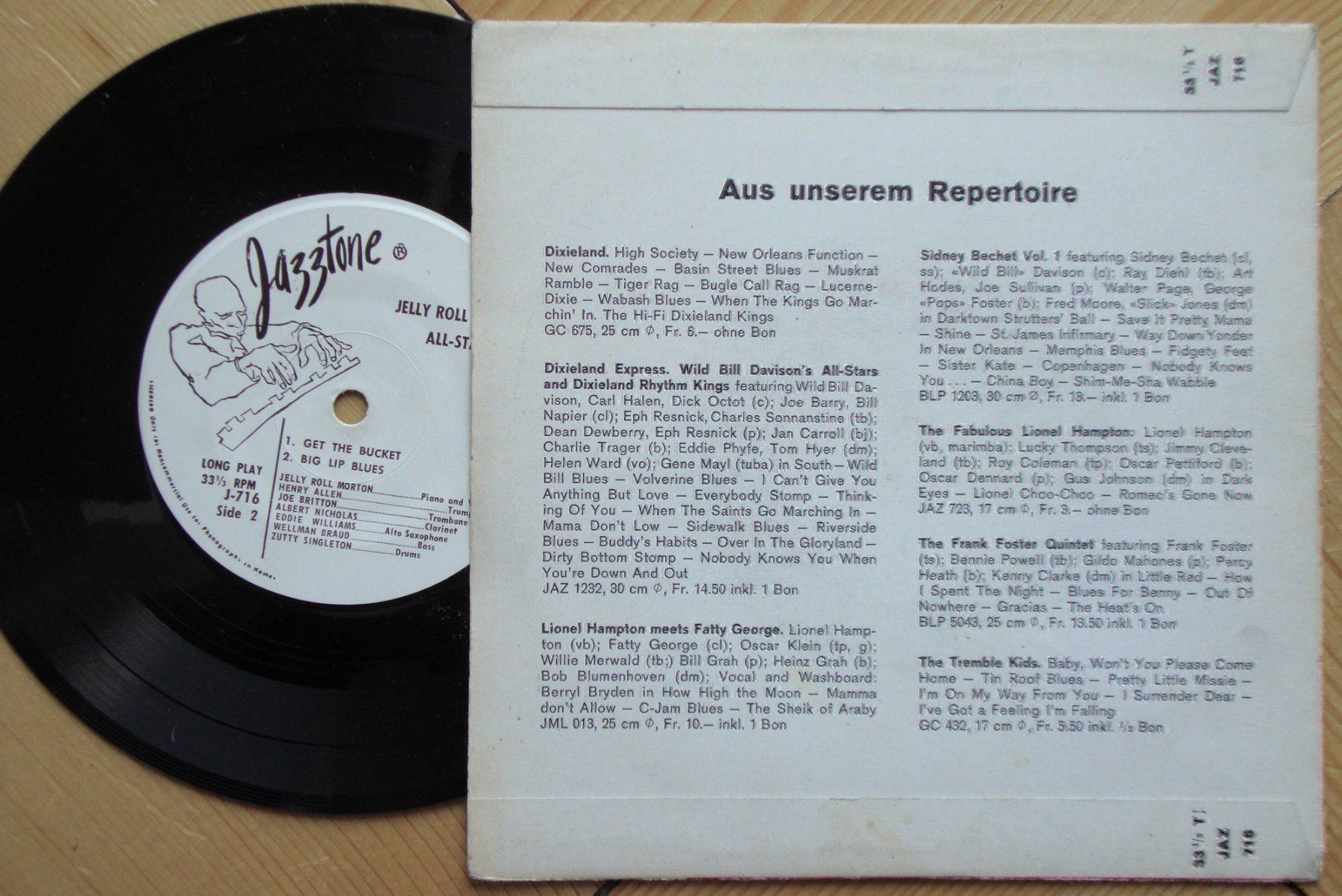 Dischi in vinile: JELLY ROLL MORTON - NEW ORLEANS JAZZ – Usato da Bern venduto da Uli_10_11 1