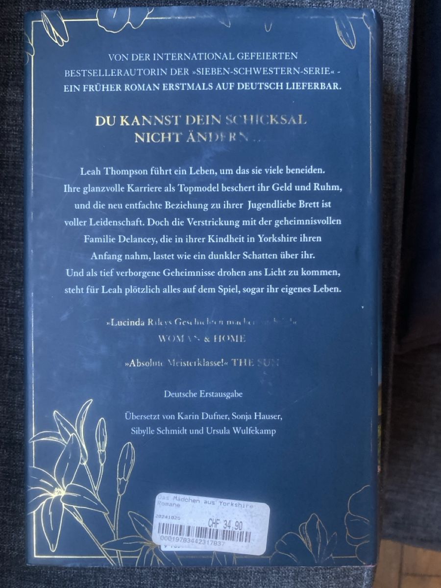 Libri: Lucinda Riley: Das Mädchen aus Yorkshire  – Usato da Zürich venduto da milieb 1