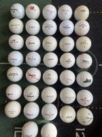 30 diverse Golfbälle, 2. klasse, viel gebraucht.
