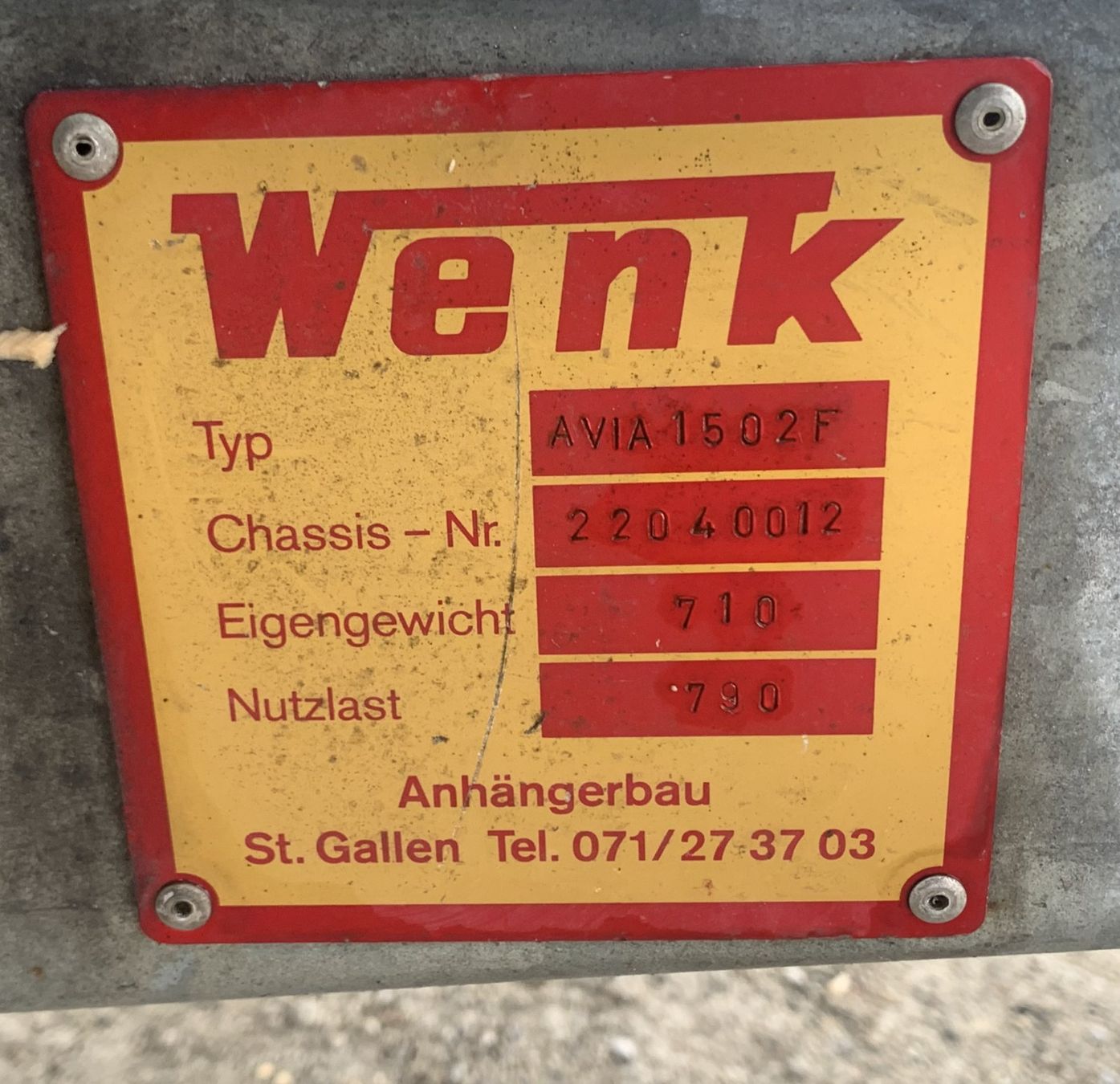 Wenk Anhänger: Verkaufsanhänger – Gebraucht aus Arbon von Saemis 3