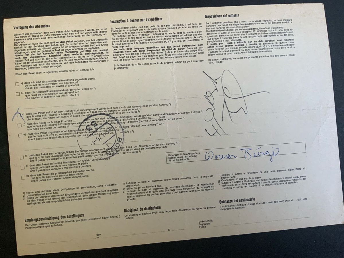 Alle Briefmarken: Goldau Paketkarte – Gebraucht aus Binningen von chr_cr5n 1