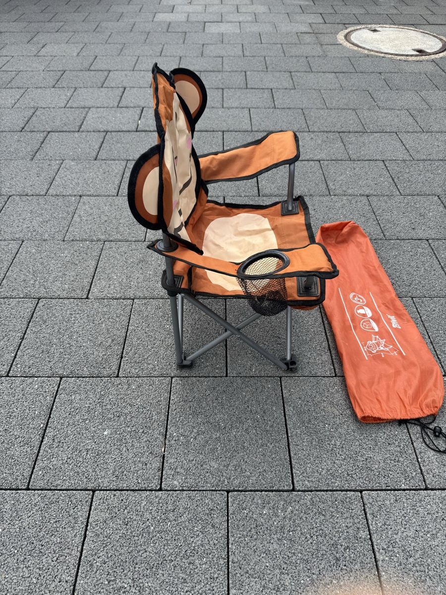 Sedie: Kinder Klappstuhl Affe Crivit orange, 3+ Jahre – Usato da Rothrist venduto da business.v 3