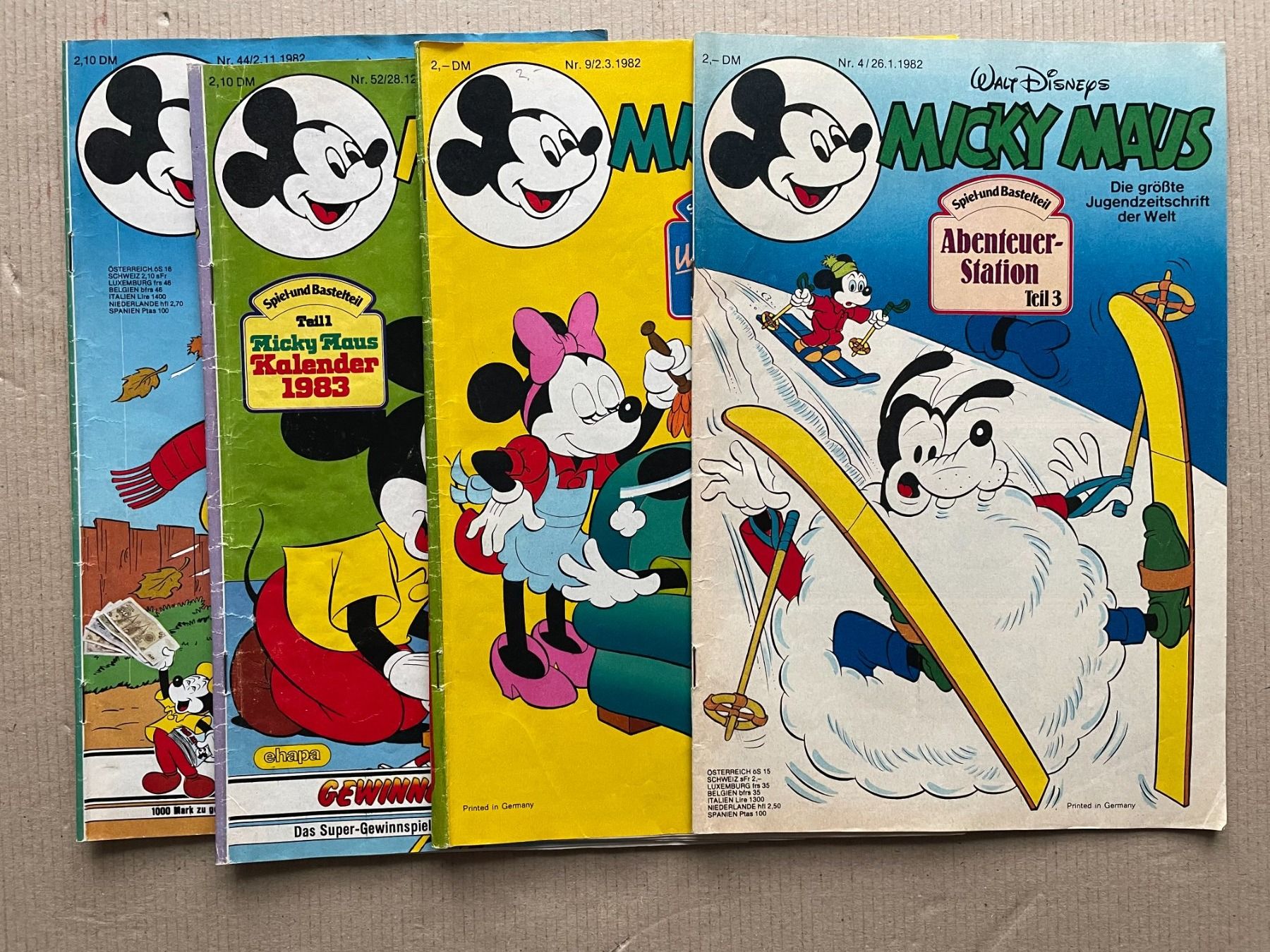 Comics: Micky Maus 1982 (4 Heft) – Gebraucht aus Pratteln von 66werni