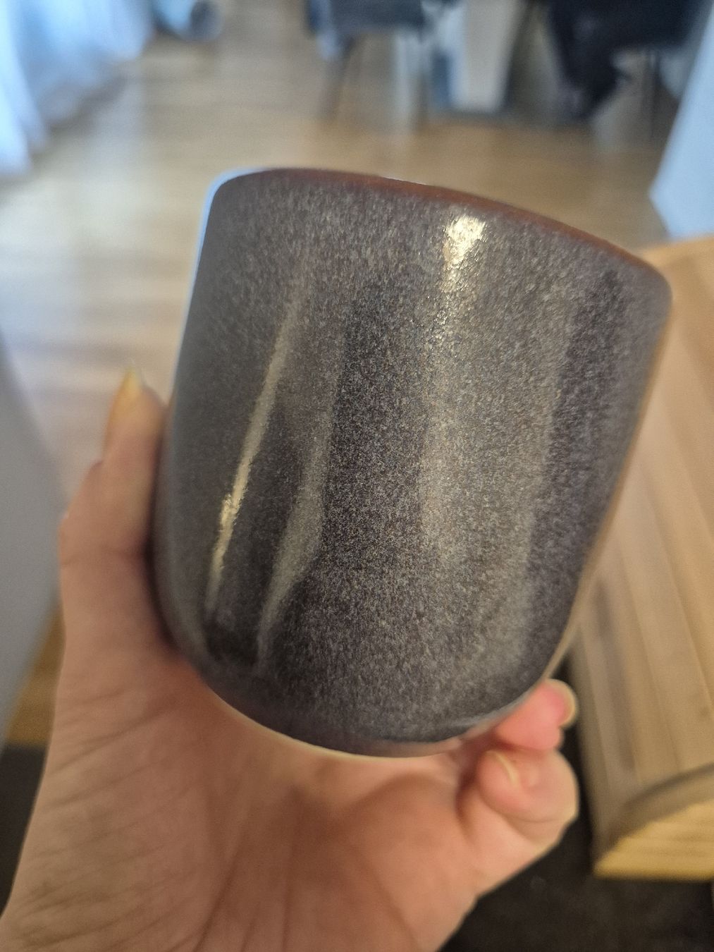 Tassen: Keramikbecher mit Untersetzer - Neu, Lila, 8 cm – Neu (gemäss Beschreibung) aus Zürich von mit_jz2x 2