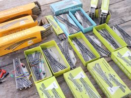 Märklin viele Weiche + viele Schienen M-Gleis H0