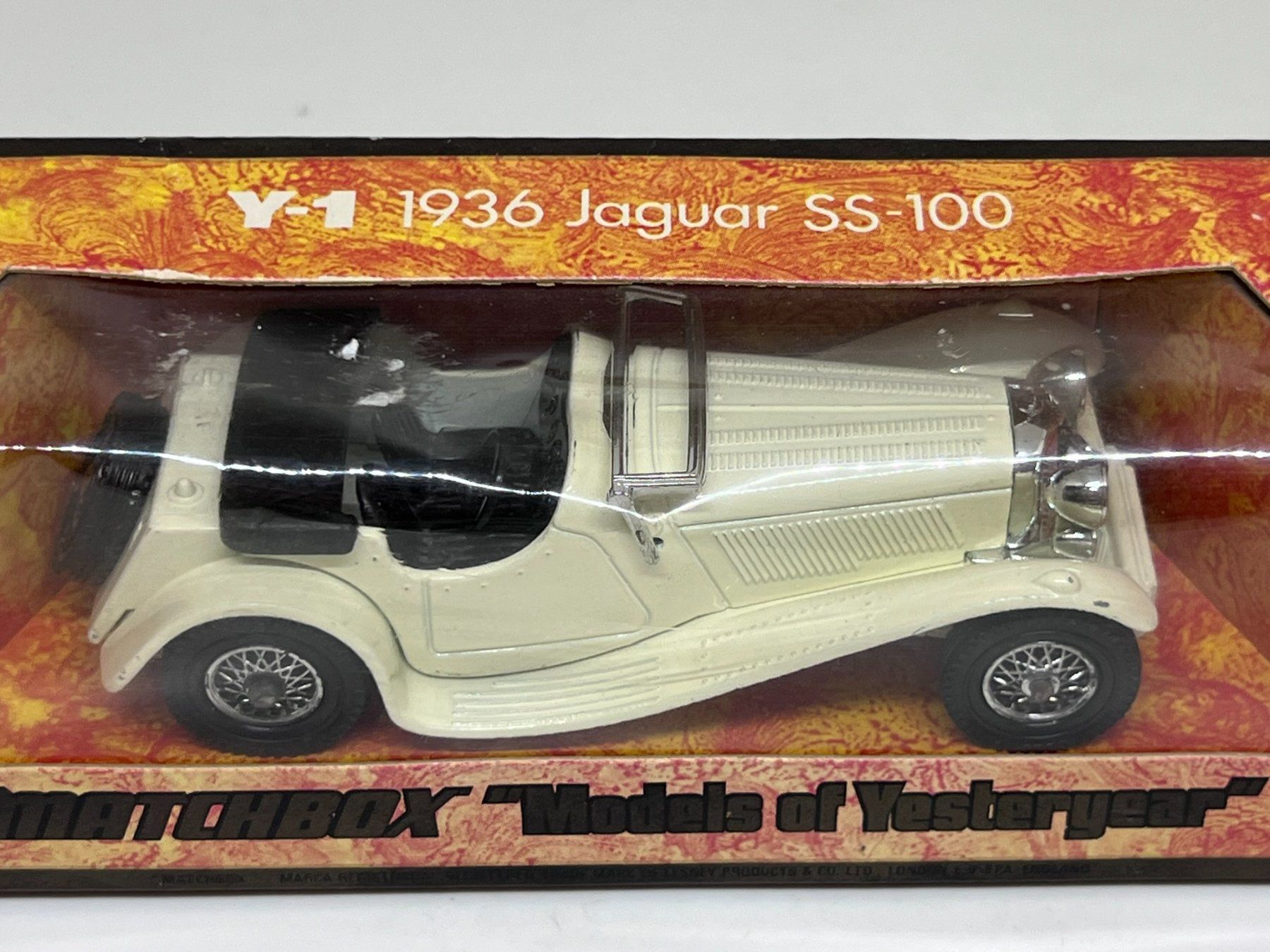 Matchbox Modellini d'auto: Matchbox Y-1 1936 Jaguar SS-100 – Nuovo e nell'imballaggio originale da Wildegg venduto da LaaBoutique 1