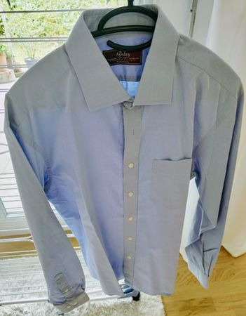 Apsley Herrenhemd hellblau Slim Fit L