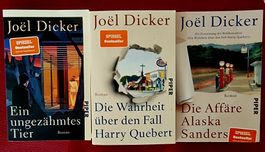Joël Dicker Romane 3 Stck. guter Zustand