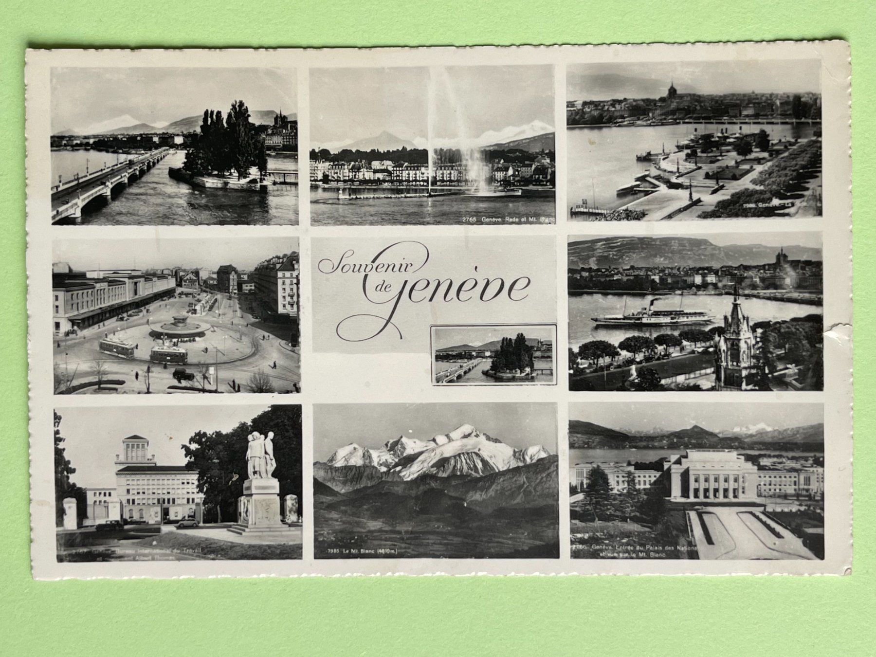 Cartoline postali: Souvenir de Genève - 1951 – Usato da Steg VS venduto da danwer74