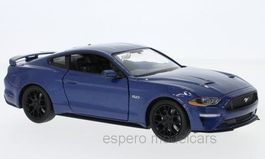 Ford Mustang GT VI Phase II seit 2018 dunkelblau met.   1:24
