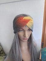 Stirnband gestrickt mehrfarbig neu