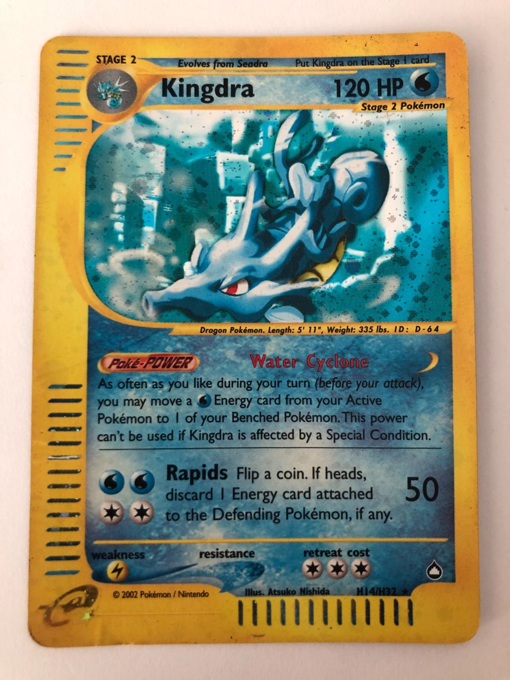 Pokémon Sammelbilder & Trading cards: Kingdra - Holo - Aquapolis - Pokemon – Gebraucht aus Nussbaumen AG von Bika-Shop