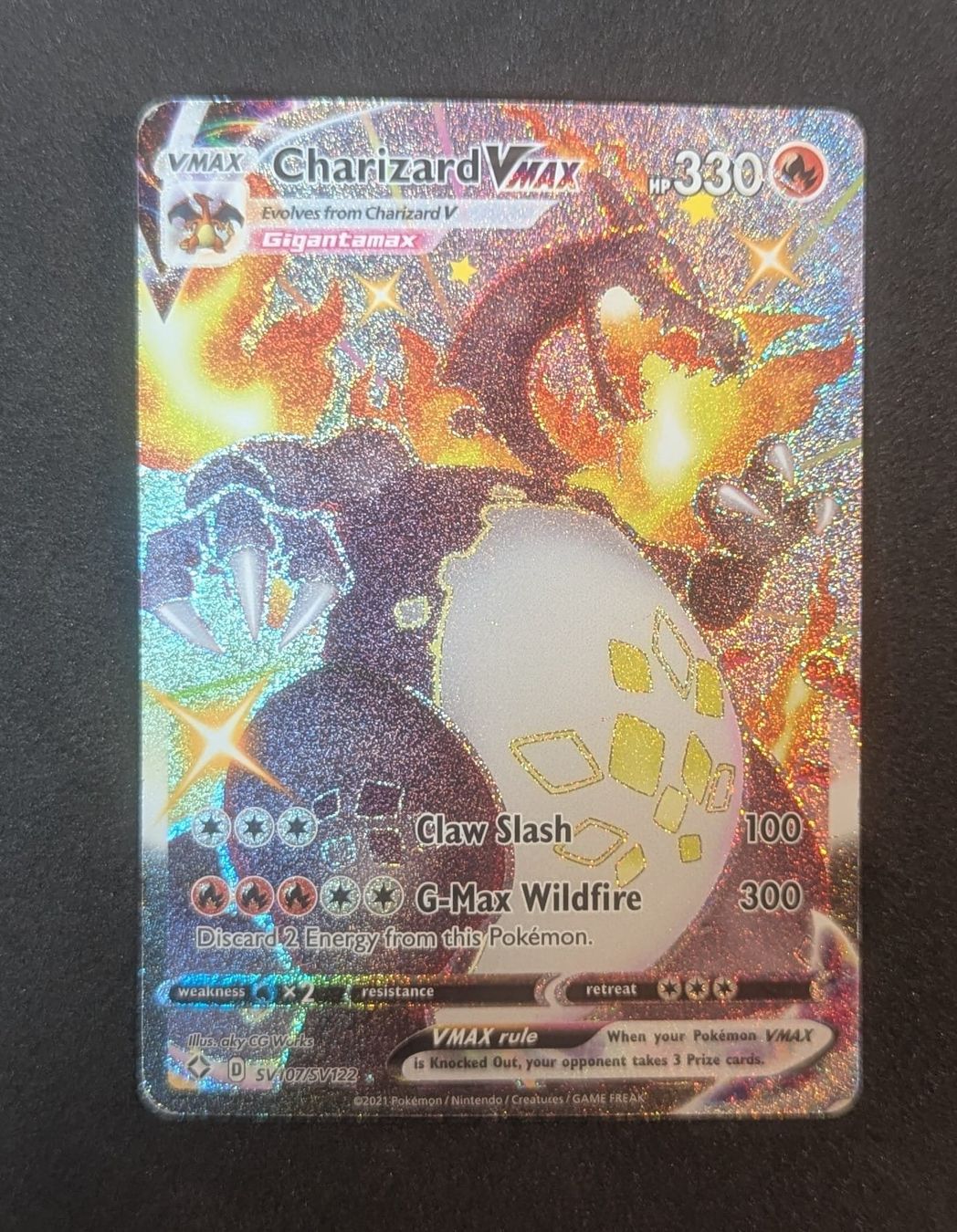Pokémon Carte collezionabili: Charizard VMAX Shining Fates SV107/SV122 – Usato da Zürich venduto da printz7