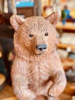 Holzfigur Bär handgeschnitzt 72cms