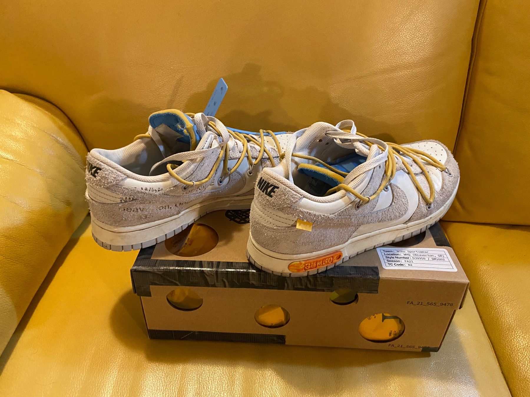 Nike Herrenschuhe: NIKE OFF-WHITE DUNK LOT 34/50 – Gebraucht aus Réchy von santiwwrld_514 3