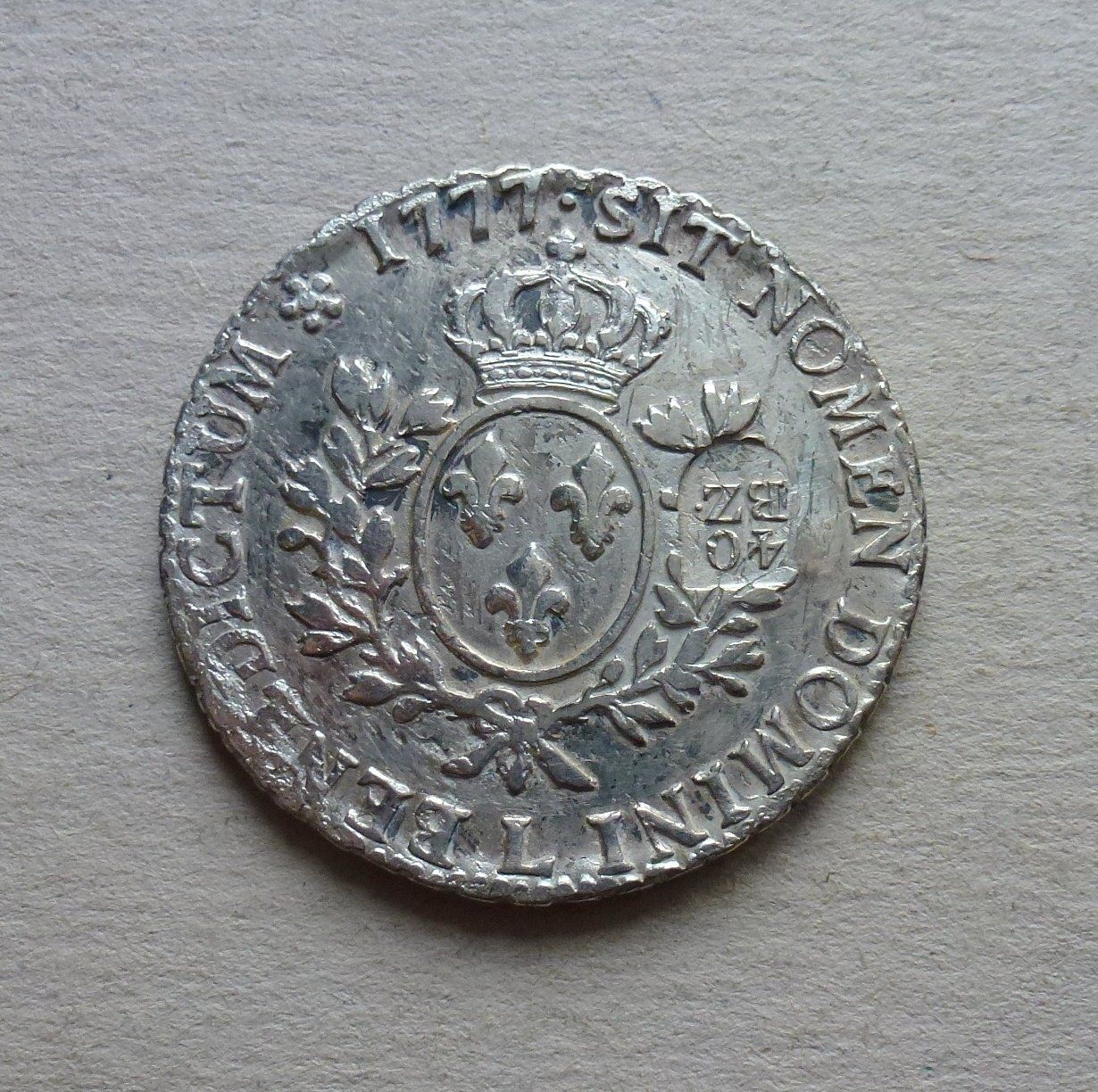 Tutti le monete: Bern ++ Laubtaler 1777 mit Berner Gegenstempel – Usato da Walkringen venduto da Casablanca777 1