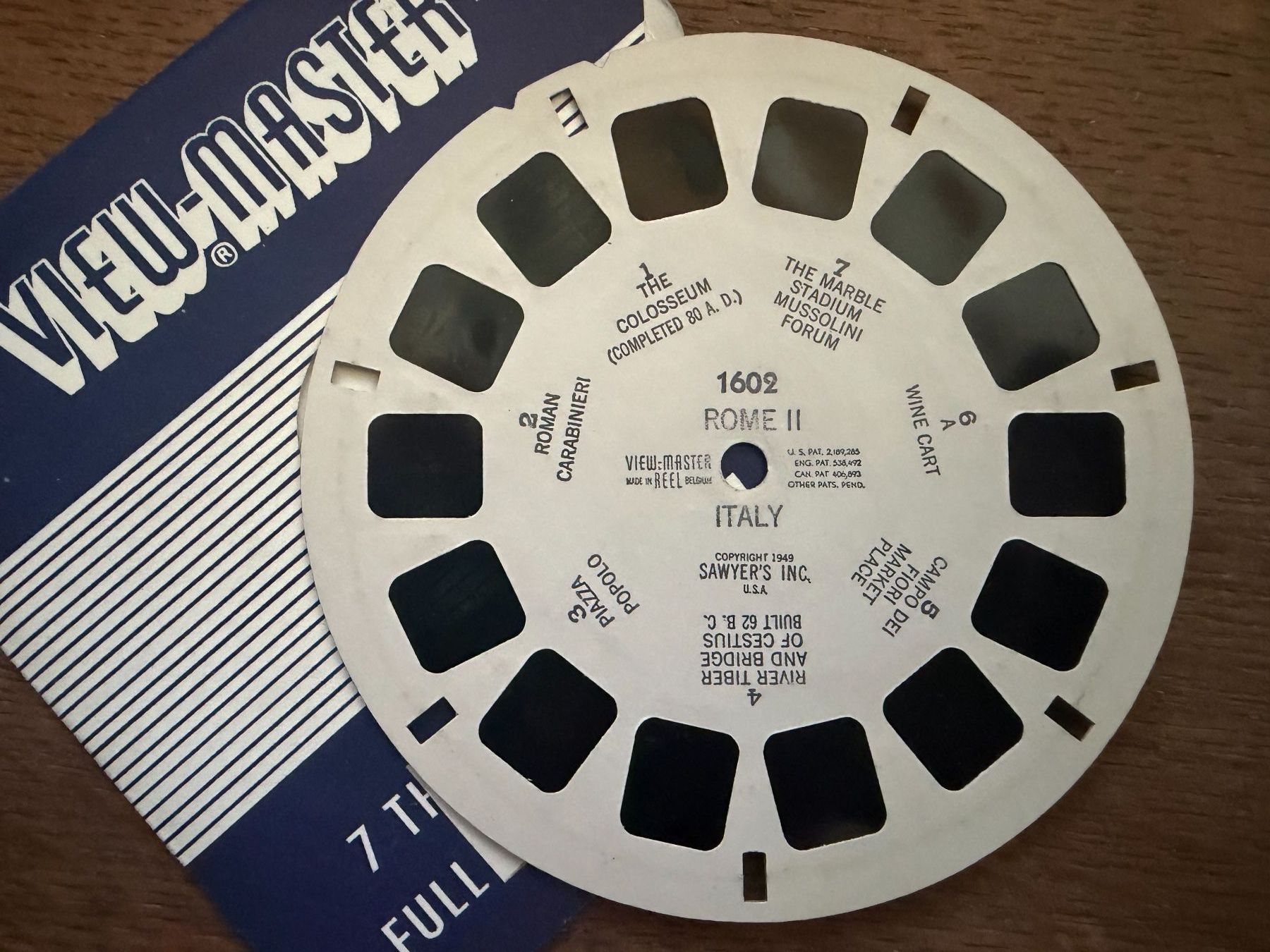 View-master Giocattoli: View-Master 3D: Nr. 1602 ROME II ITALY – Usato da Tegerfelden venduto da siebenmacky
