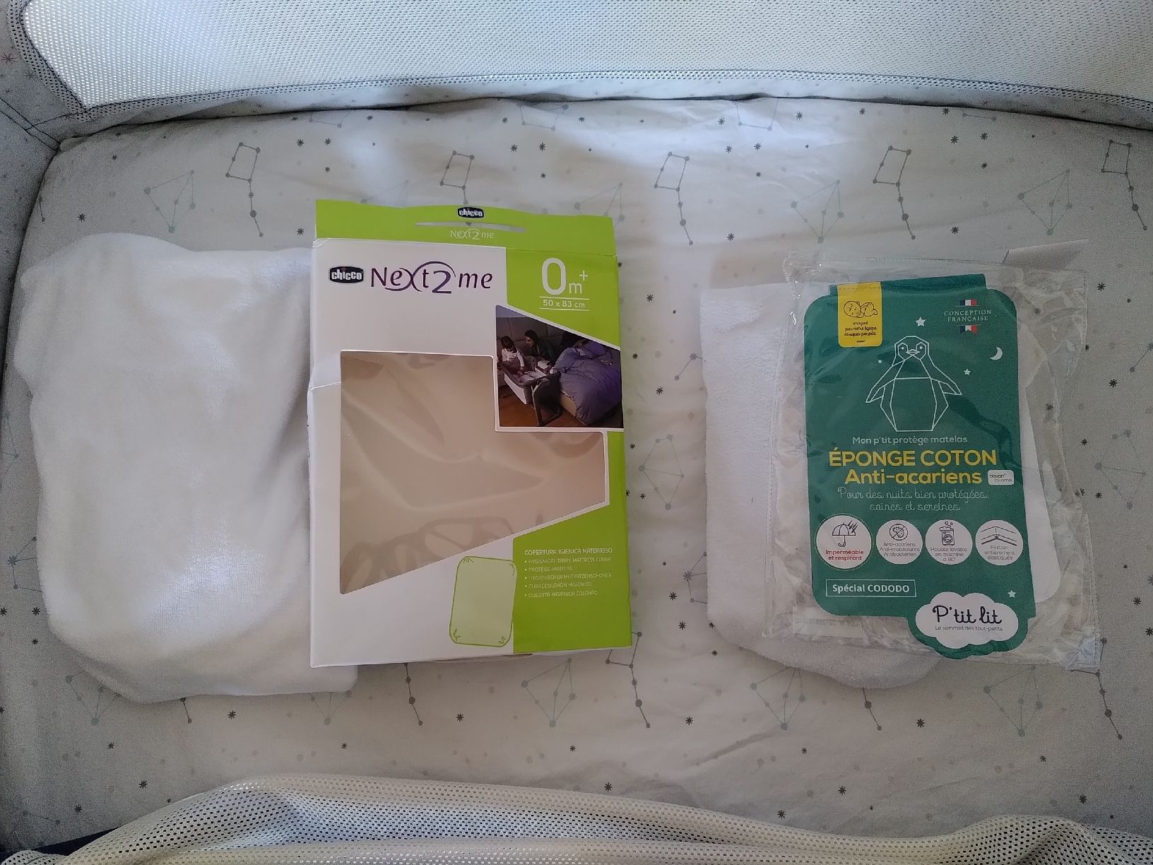 Chicco Letti: Chicco Cododo next2me avec draps de rechange – Usato da Echallens venduto da Raphia87 5
