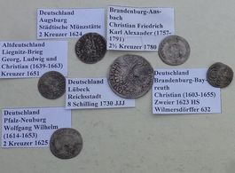 Lot ++ 6 alte Münzen ab 1623
