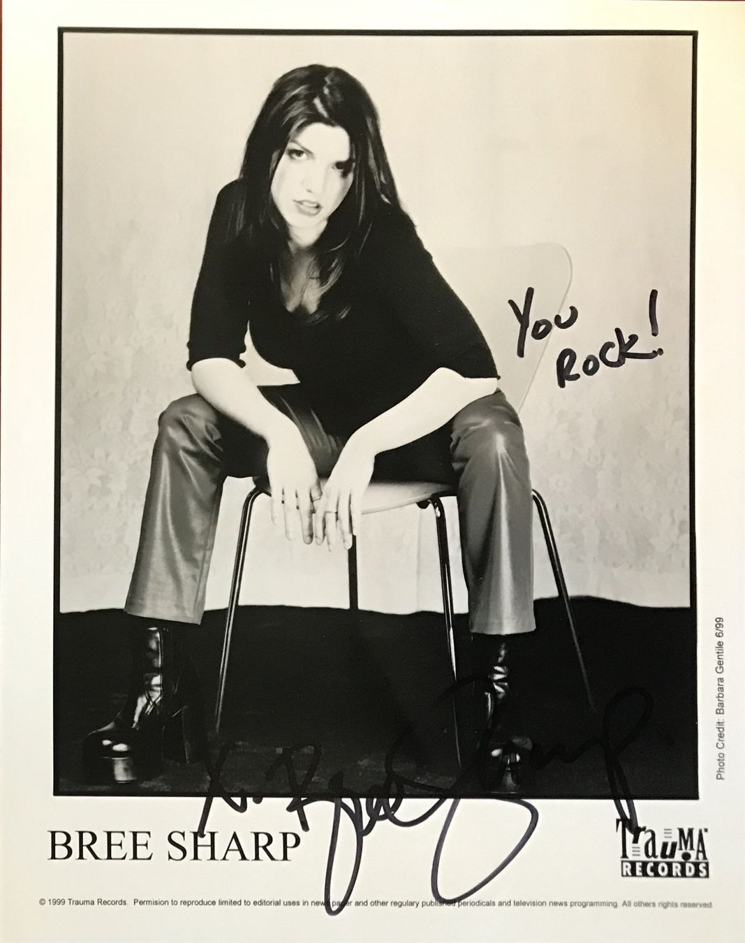 Autografi: Bree Sharp Autogramm signiert Foto 20x25cm – Usato da Bischofszell venduto da Gottselig