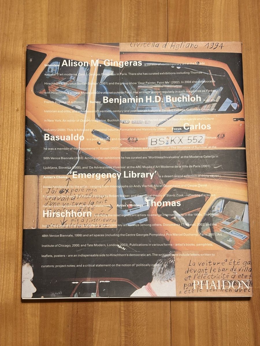 Libri: Kunst - Buch - Thomas Hirschhorn – Usato da Winterthur venduto da JAKU.SPACE 1