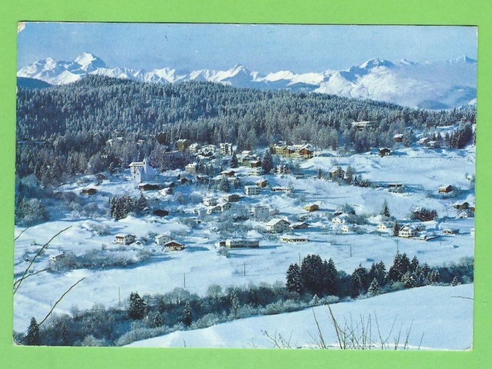 Cartoline postali: Flims-Waldhaus mit den Oberländerbergen – Usato da Zürich venduto da t24_de