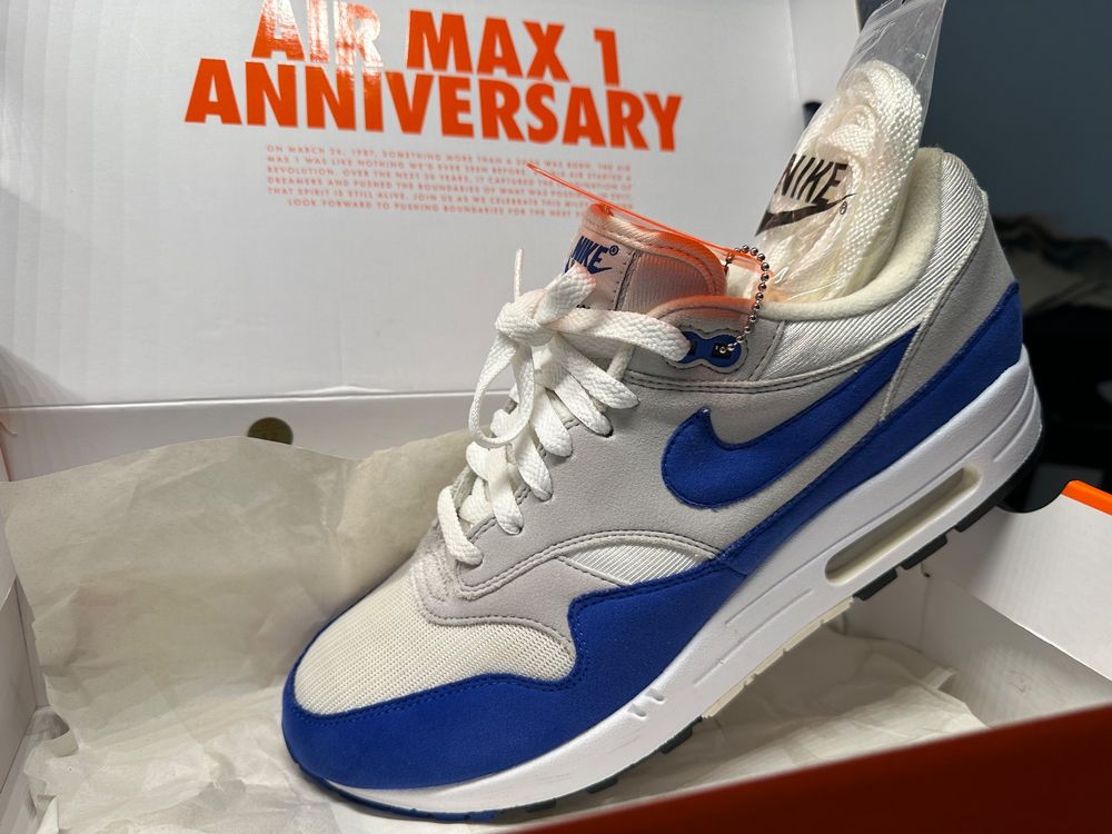 Nike Air Max 1 OG 30th Anniversary Gr.43 Game Royal Blau Kaufen auf Ricardo