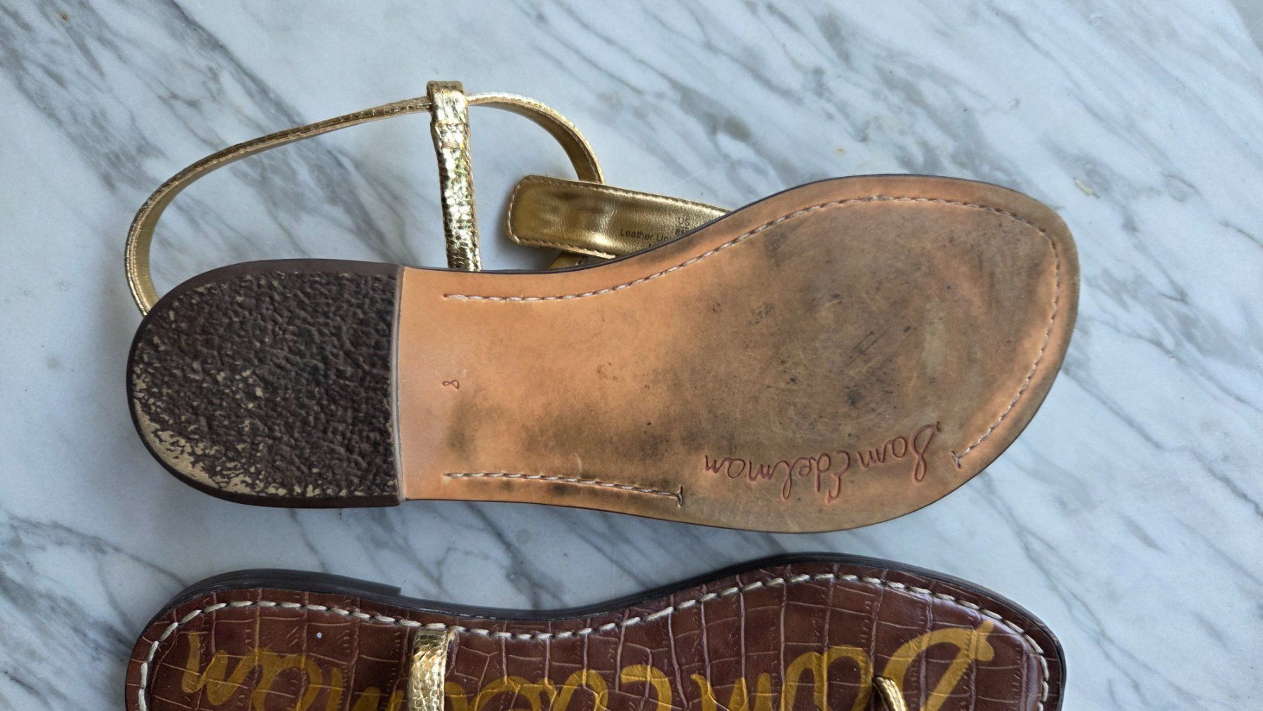 Sam Edelman Damenschuhe: Sandalen Sam Edelman Gold, 38.5 – Gebraucht aus Fislisbach von Maieriisli25 2