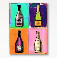 Champagner Cristal Ace Dom Perignon Pop Art Kunst Farben