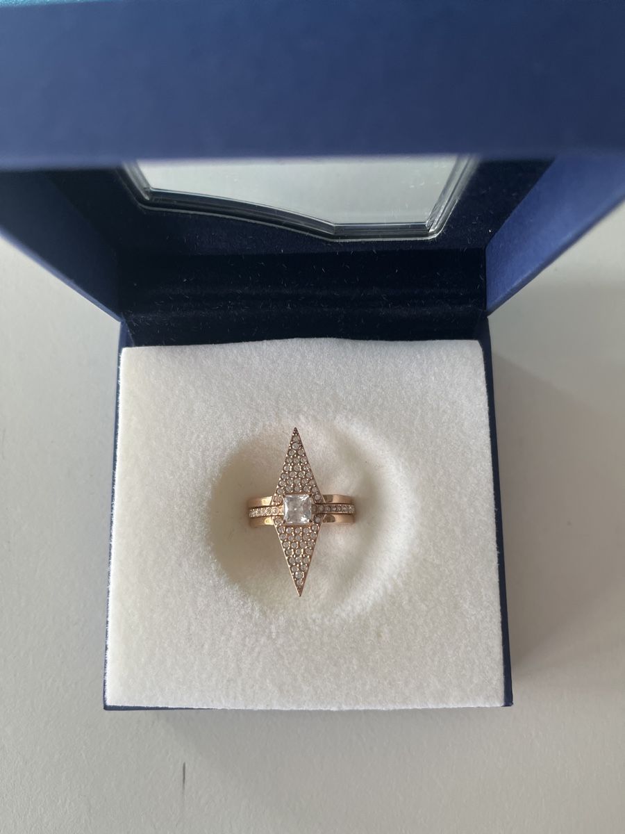 Swarovski Anelli: Swarovski Ring 3 -Teilig Rosegold – Usato da Wittnau venduto da Jo.soder