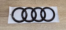 4 Ringe 192mm Audi Schwarz Glanz