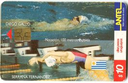 Telefonkarte Olympische Spiele. Uruguay