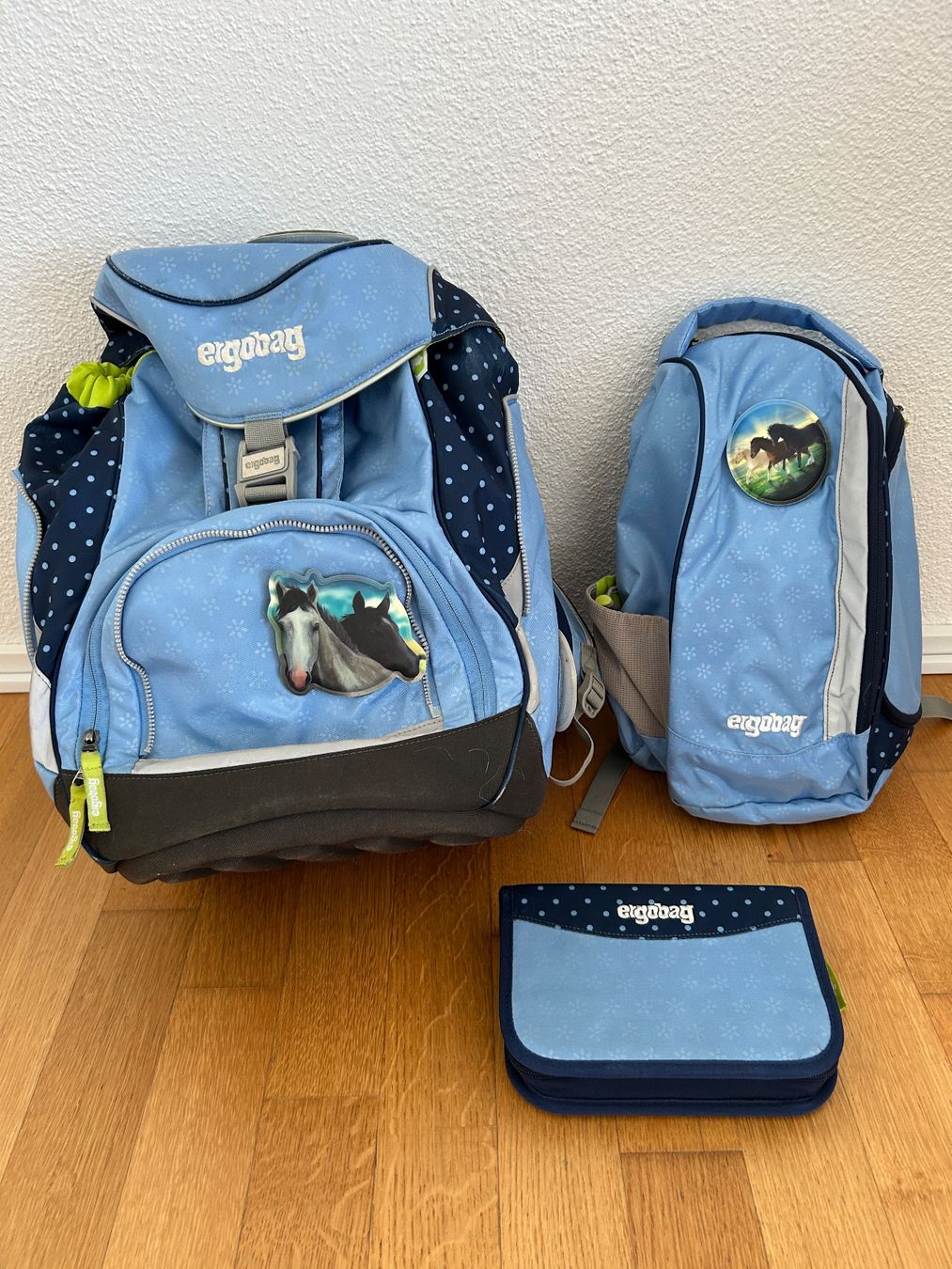 Ergobag Borse & Zaini: Ergobag Schulsack 3-teiliges Set – Usato da Münchenstein venduto da Pasdra