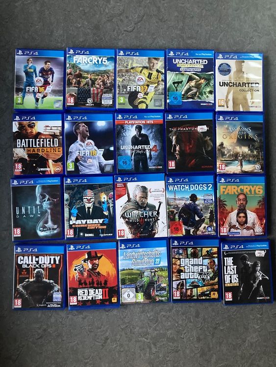 PS4 Spiele (20Stk.) Kaufen auf Ricardo