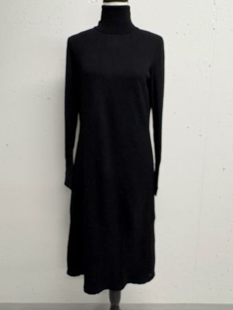 Marc O'Polo Rollkragen Kleid Gr. 36 schwarz Viskose Kleid