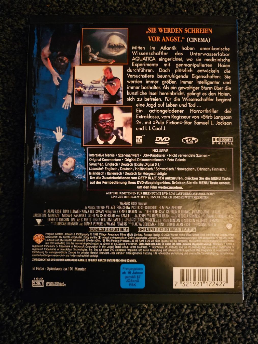 Tutti i DVDs: DEEP BLUE SEA(14284) – Usato da Ruswil venduto da M71 1