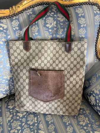 Vintage Gucci Tote Bag im GG-Monogramm-Canvas - Original