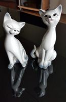 2 schöne Porzellan Katzen