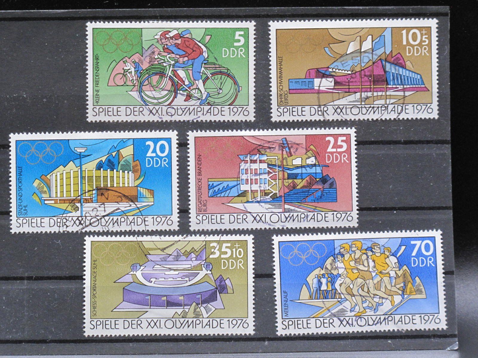 Tutti i francobolli: DDR 1976 Olymp. Sommerspiele gest. – Usato da Wil SG venduto da fva01