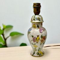 Magnifique lampe peinte main porcelaine de COULEUVRE