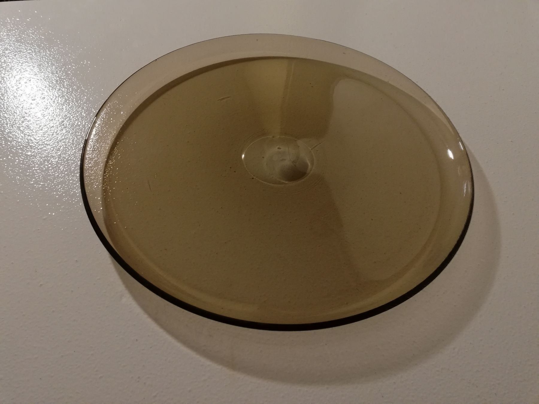 Piatti di portata: Platte Glas Transparent Braunstich – Usato da Zuerich venduto da lichti 2