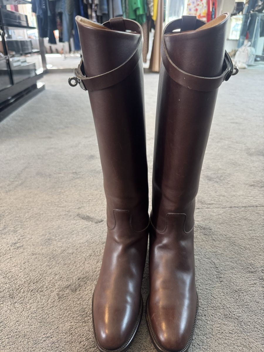 Hermès Scarpe da donna: Hermès Brown Leather Boots  – Usato da Wallisellen venduto da san_c892 2