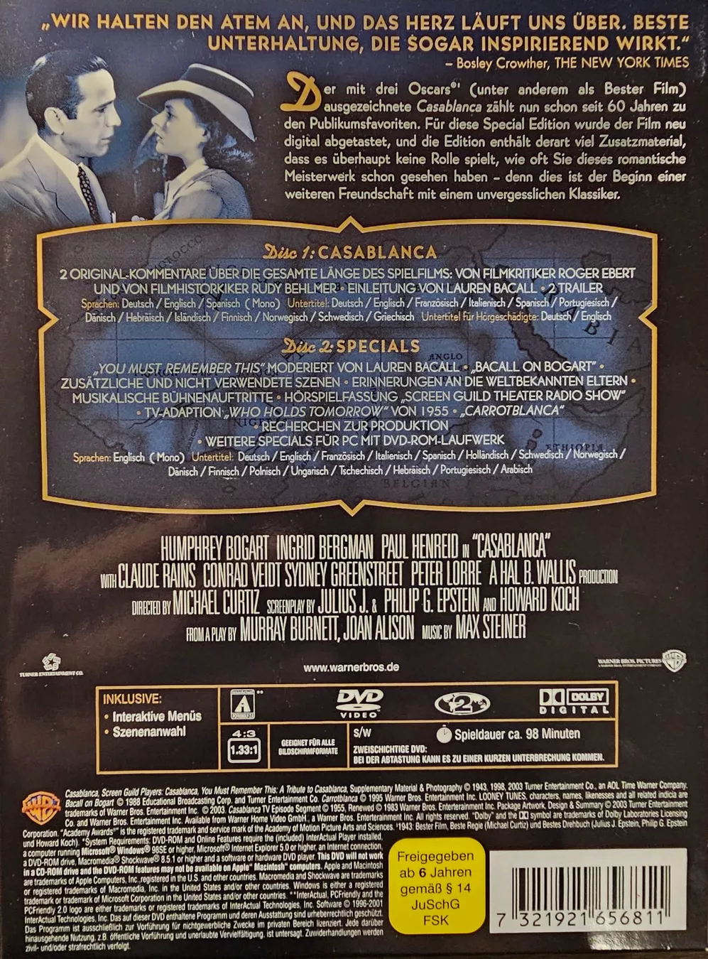 Tutti i DVDs: Casablanca – Usato da Wahlen b. Laufen venduto da Cg10 1