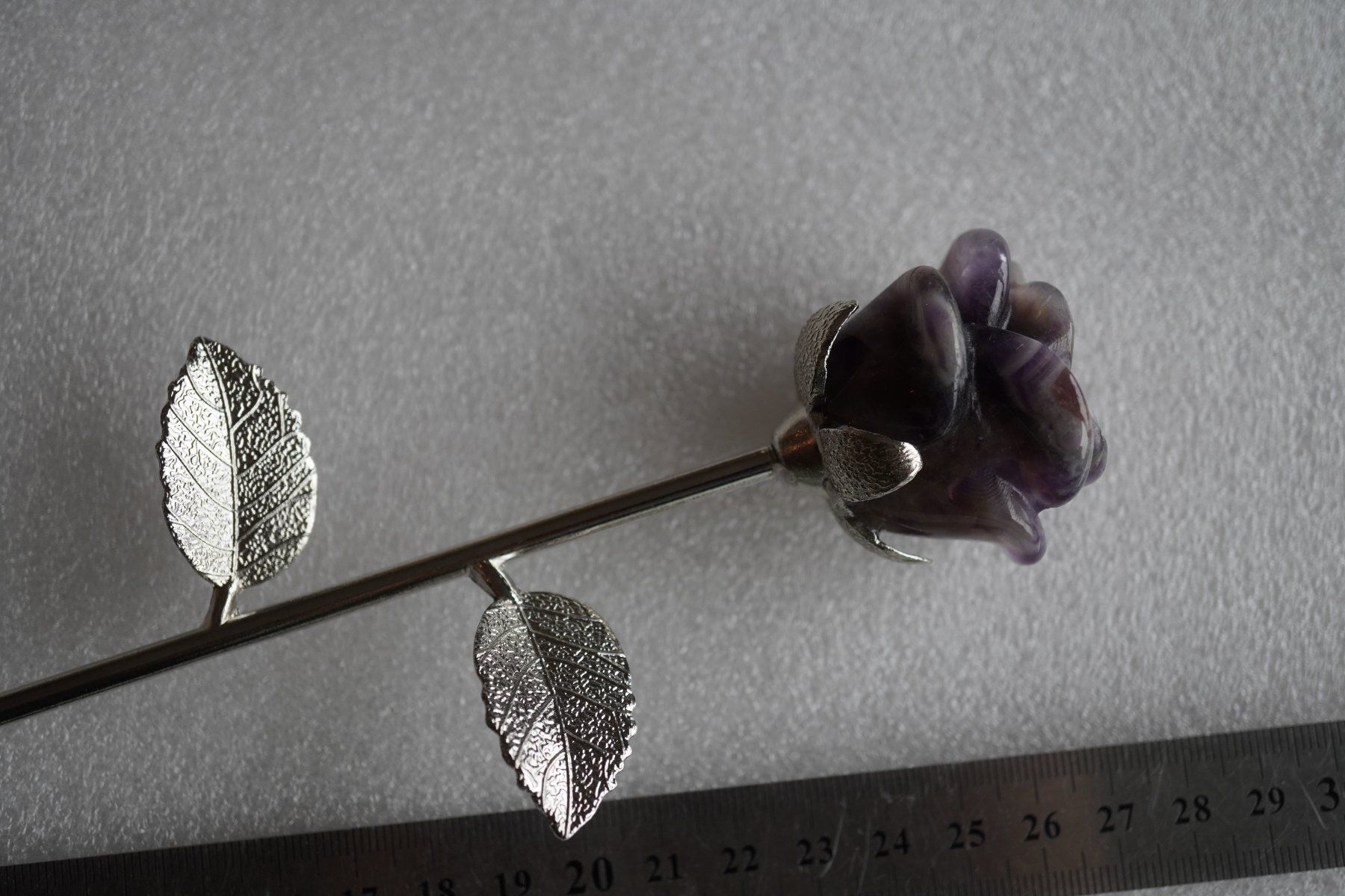 Minerali & Pietre curative: Amethyst    Rose  Edel   23cm lang Aus Stein – Nuovo e nell'imballaggio originale da Eschenbach SG venduto da topstone 3