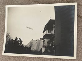 Privatfoto (7 von 10) Zeppelin LZ-126 über Basel 1924 9x6cm
